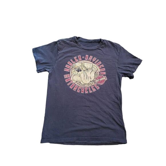 Harley-Davidson Other - Harley Davidson Graphic T Shirt Bulldog Daytona Beach Florida Black Men's Medium